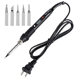 Black 110V 220V  80W  Digital display LCD Adjustable Temperature Electric Soldering Iron with 900M-T soldering iron tip