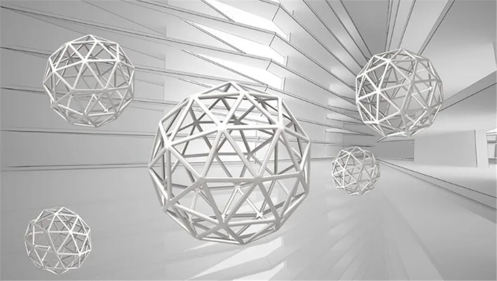 Milofi custom large wallpaper mural abstract space three-dimensional sphere 3d background wall