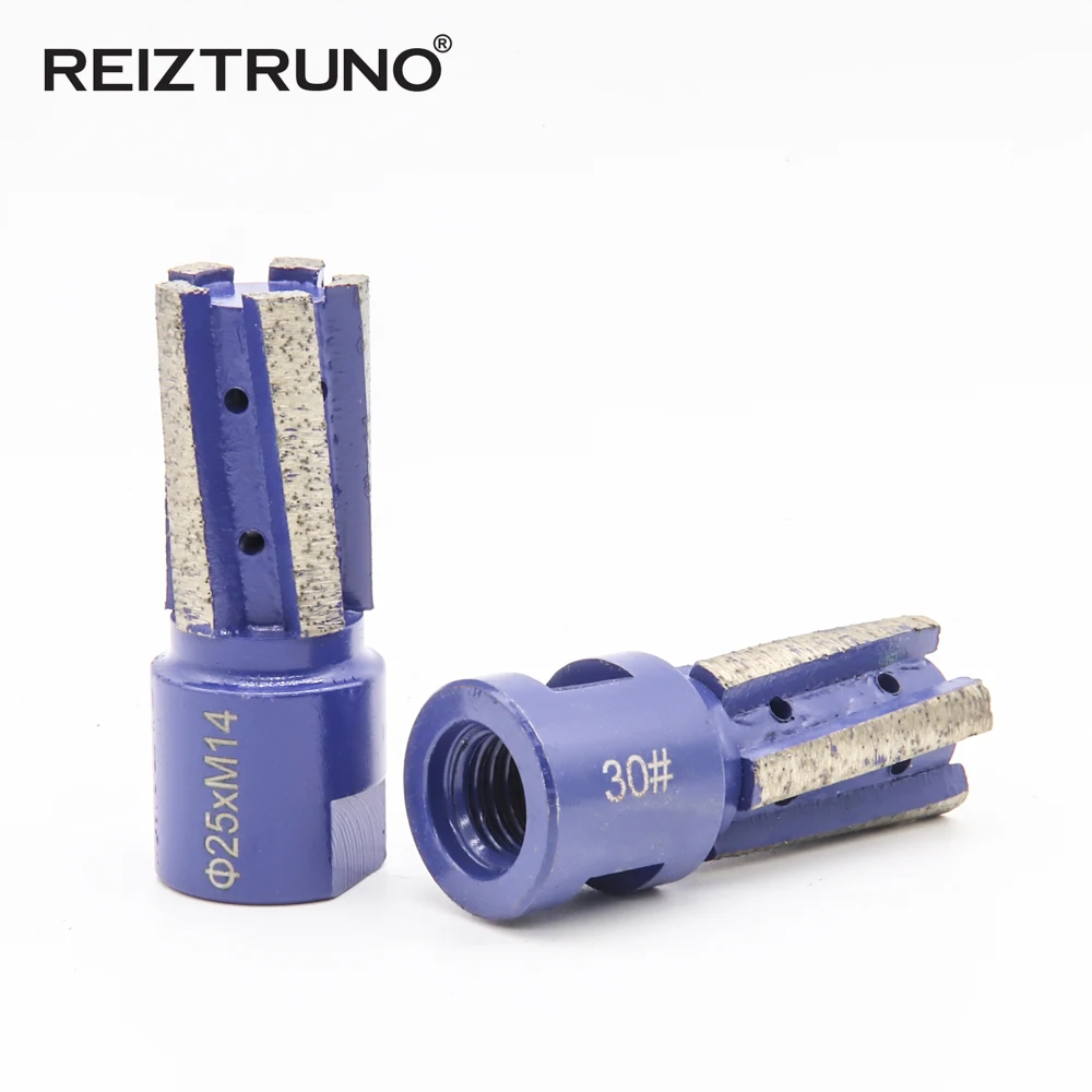 1นิ้ว Segmented เพชรนิ้วมือ Bits สำหรับหินแกรนิตแผ่นอ่างล้างจาน Cutout โดยเครื่อง CNC และ Routers-M14,5/8 "-11,1/2"