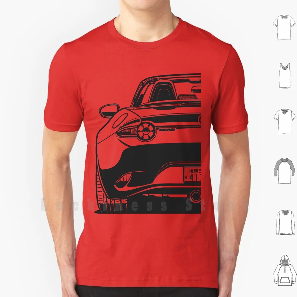 Mx5 Miata Roadster Nd Rear T Shirt 6xl Cotton Cool Tee Cars Automotive Automobile Stance Sportcar Japan Drift Legend Supercar