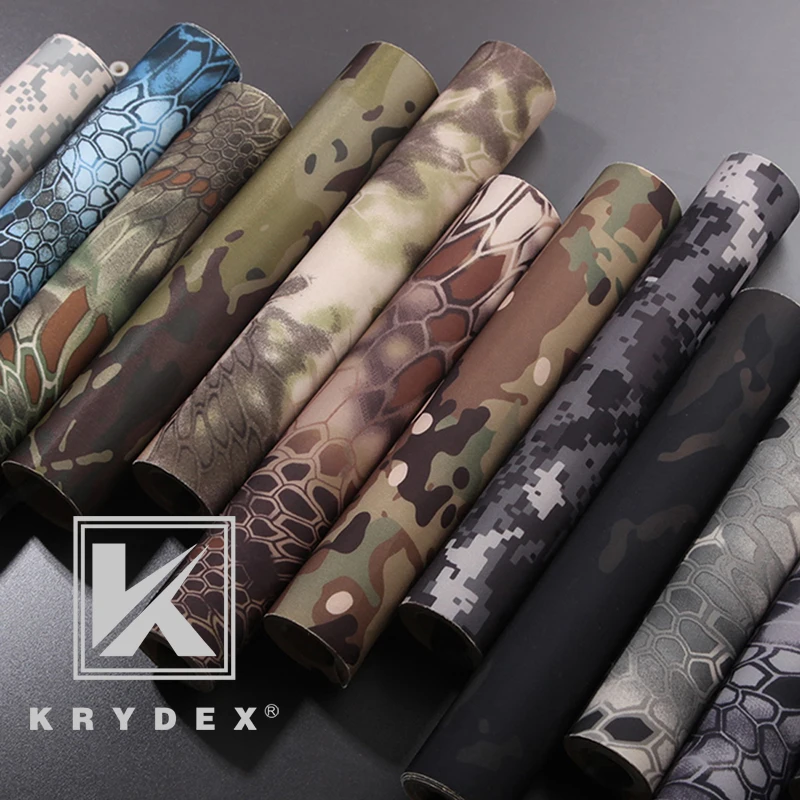 KRYDEX Elastic Camouflage Stickers MCBK Tactical Camo Wrap Adhesive Decal DIY Roll Shooting Hunting Fitting Stickers