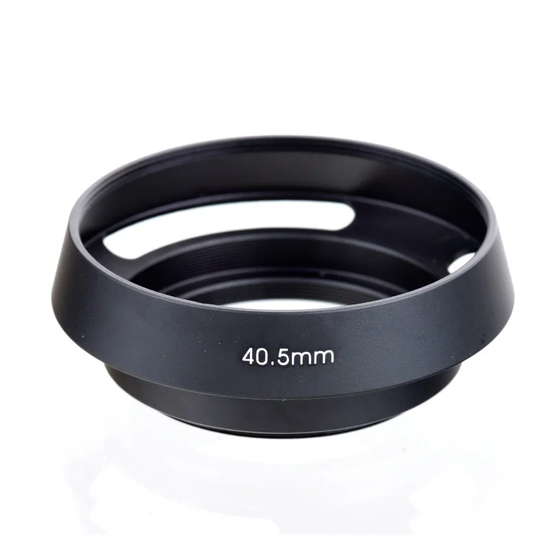 Новинка 40,5 43 46 49 52 55 58 62 67 мм черная изогнутая металлическая бленда для объектива камеры Leica M для Камеры Pentax для S & ny для Olympus