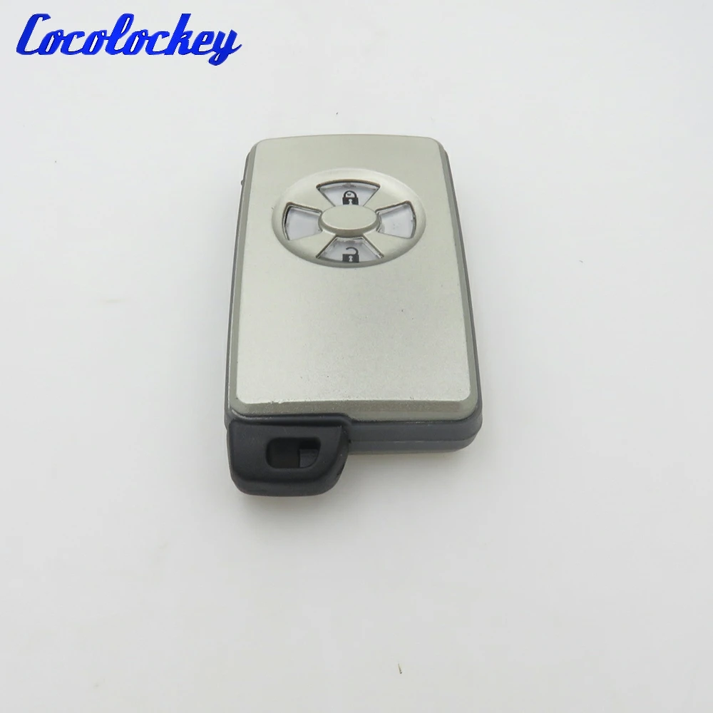 Cocolockey New 2 Button Smart Remote Key Fob Shell for TOYOTA RAV4 Vitz Ractis No Logo