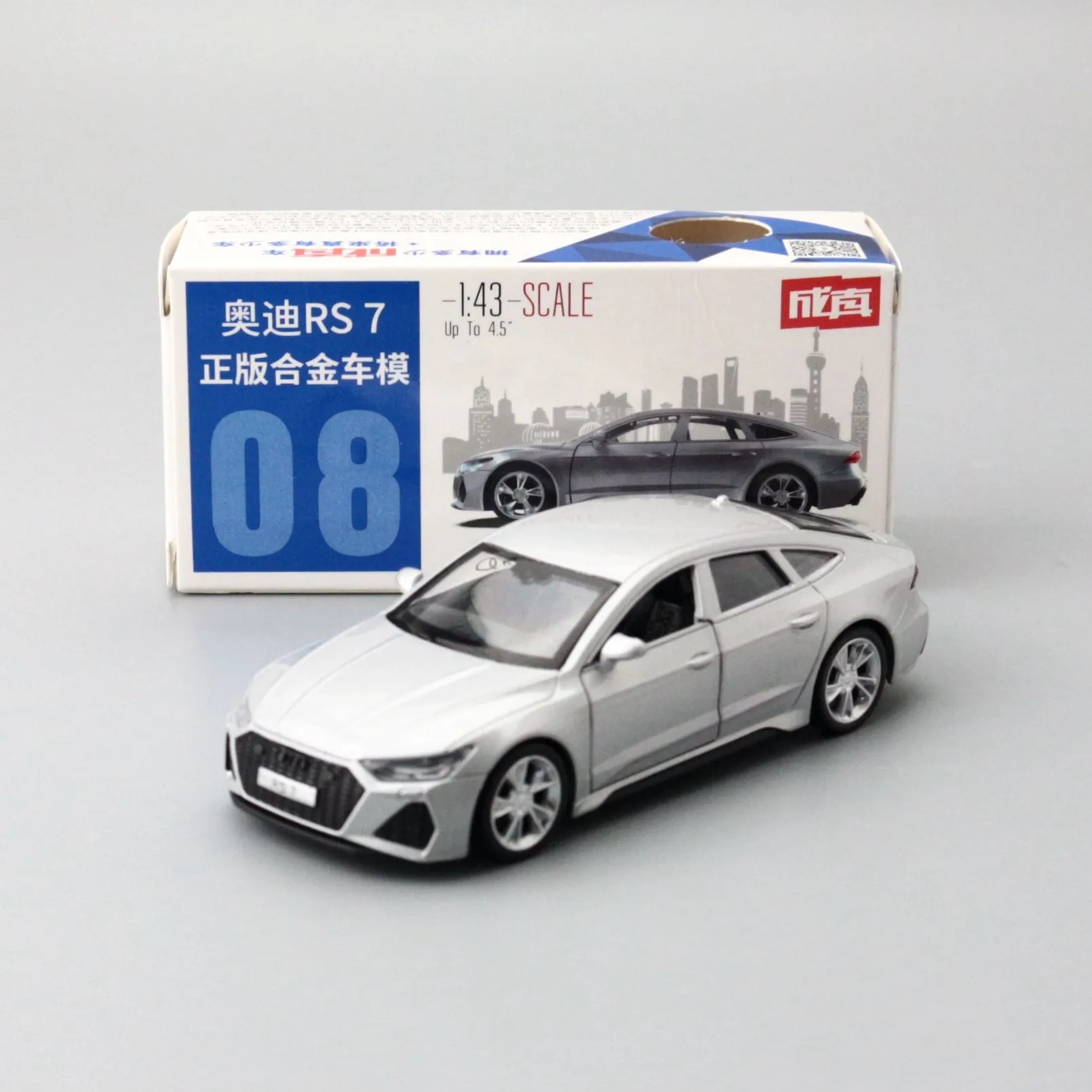 1/43 Audi RS7 Super Sport Toy Car Model For Children Diecast Metal Vehicle Miniature Pull Back Collection Gift Boys Match Box