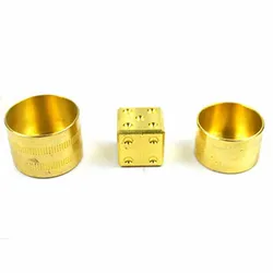 Mental Die Predicted Cypher( Brass )Magic Tricks Prediction Dice Magie Mentalism Close Up Illusion Gimmick Accessories Props