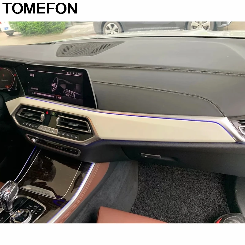 

TOMEFON For BMW X5 G05 2019 2020 LHD Car Front Middle Center Console Control Dashboard Panel Cover Trim Interior Accessories ABS