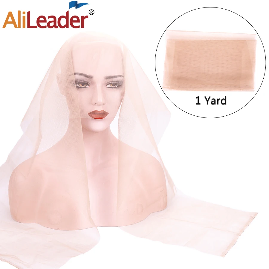 Alileader Hot Selling Swiss Lace Net For Making Lace Wig Foundation Hairnet Accessories Weaving Tools Hair Net 4*4 13*4 1 Yard