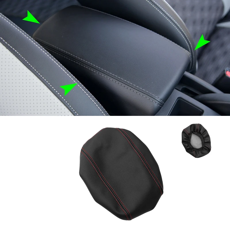 For Nissan Qashqai 2008 2009 2010 2011 2012 2013 2014 2015 2016 2017 Microfiber Leather Center Control Armrest Box Cover Trim