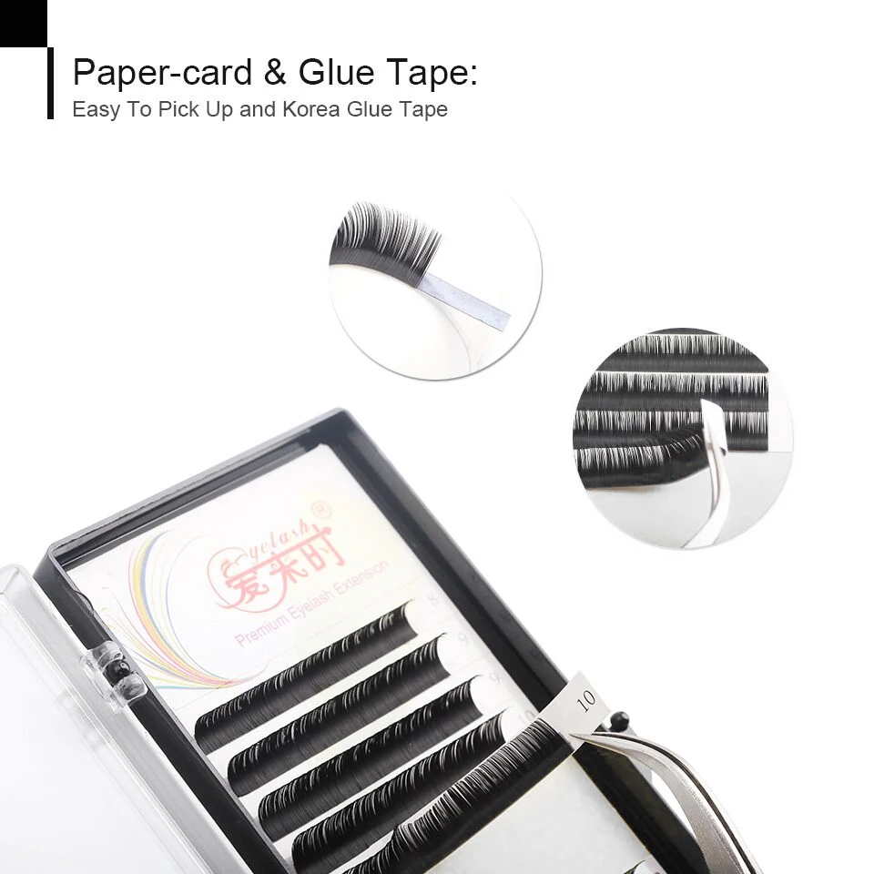 NEWCOME 10 ピース/ロット B/C/D カール 12 ラインまつげエクステンション個別 3D ロシアシルクボリュームまつげエクステンションナチュラルロングまつげ