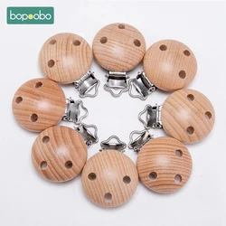 Bopoobo 35cm*55cm 1PCS Natural Beech Wooden Pacifier Clip Baby Pacifier Clips Dummy Clips DIY Pacifier Chain Nursing Accessory