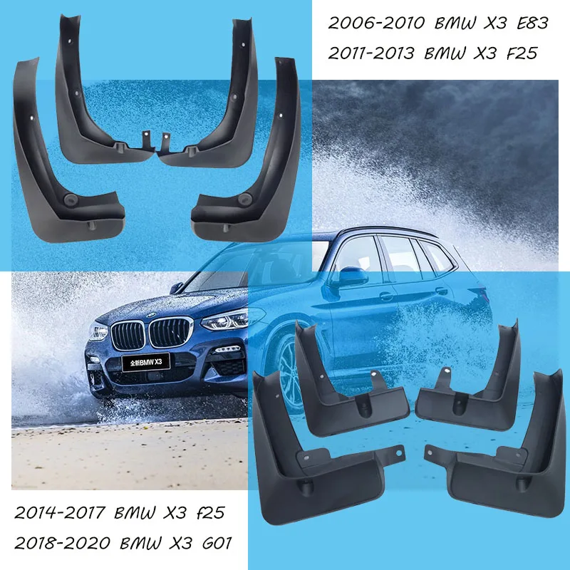 

Брызговики для BMW X3, E83, F25, G01, bmw E83, F25, G01, 2006-2019