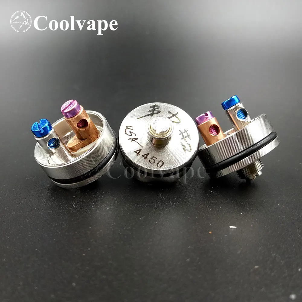 Coolvape Comp Lyfe Rda E Tangki Penyemprot Rokok 24Mm Penyemprot Bahan Tembaga Merah Kuningan Rda Vape Cocok 510 Mech Mod Vs Iuprda