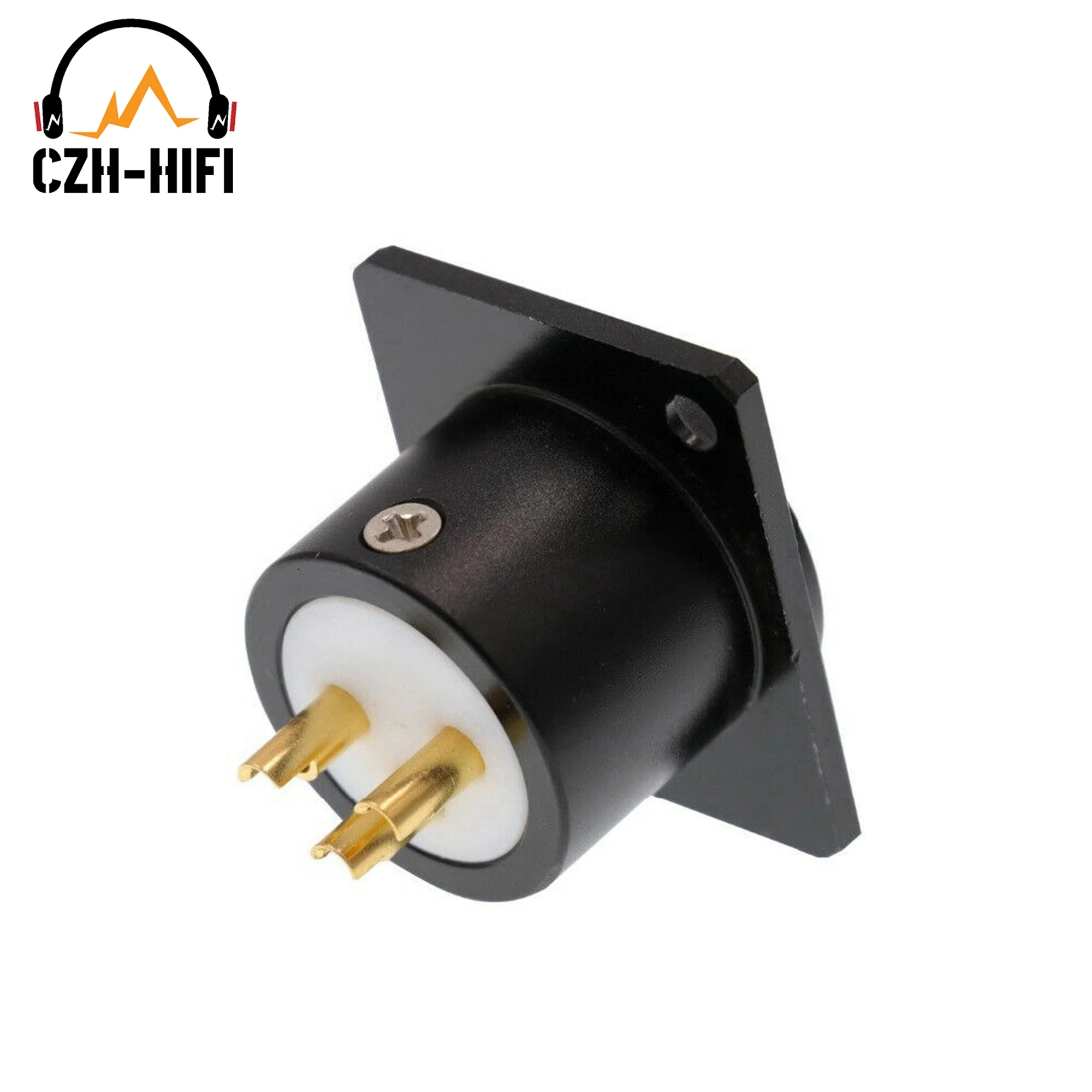 1pc eizz high end 3pin 4pin männlich xlr buchse buchse stecker mikrofon amp kanonen stecker adapter 24k vergoldet balance hifi diy – Detail 6