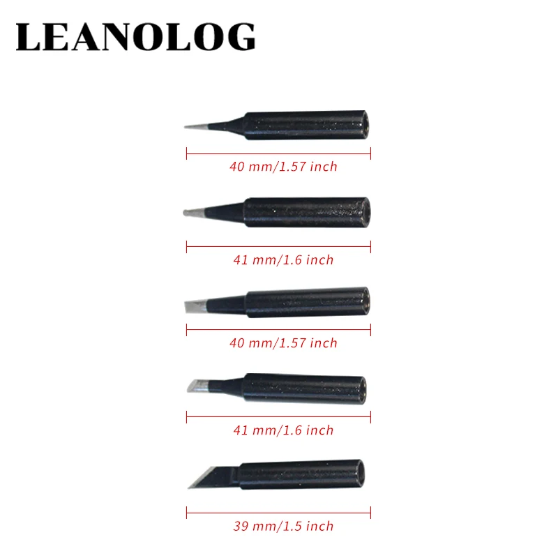 5 pçs i + b + k 2.4d 3c universal 936 937 938 para estação de solda ponta de solda de ferro cabeça topo dicas de solda