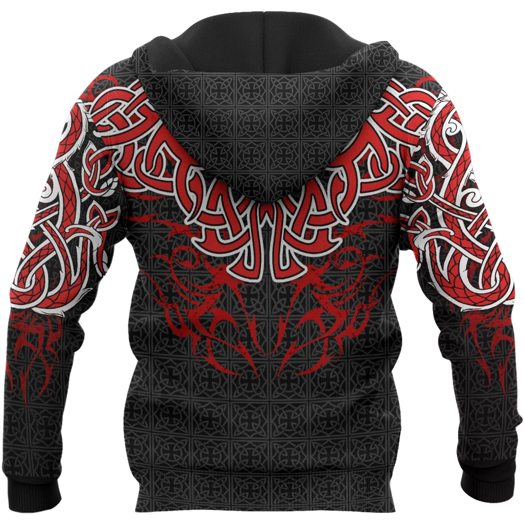 Sudadera pesca dragón 3D con cremallera – Unisex otoño invierno - imagen 5