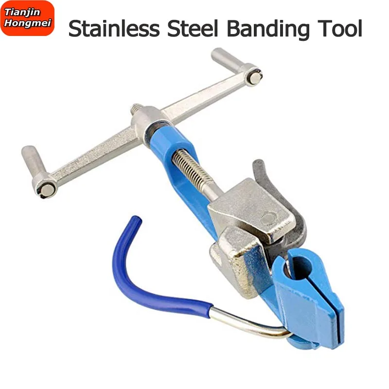 

Manual Stainless Steel Banding Tool Cable Tie Tensioning Band Strapping Tool Metal Strapping Machine Packer Wrapping Machine