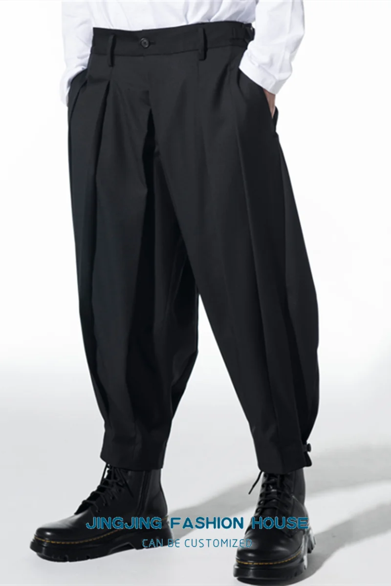 S-6XL!!2022 New men's casual pants handsome loose nine-minute pants versatile fall/winter Harlan pants midwaist men's pants