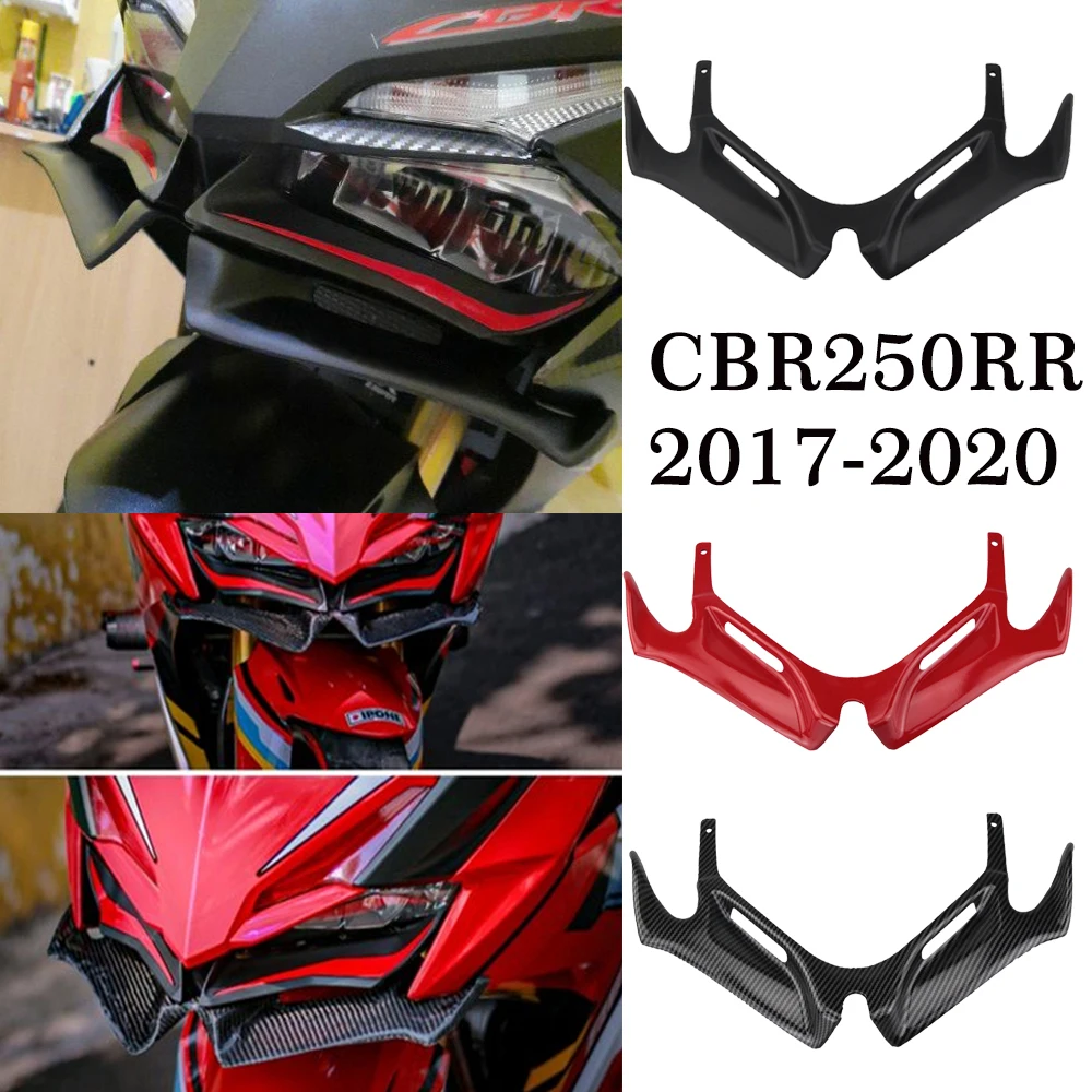 

CBR250RR Motorcycle Carbon Front Aerodynamic Fairing Winglets Cover For Honda CBR 250RR CBR250 RR accessories 2017-2020