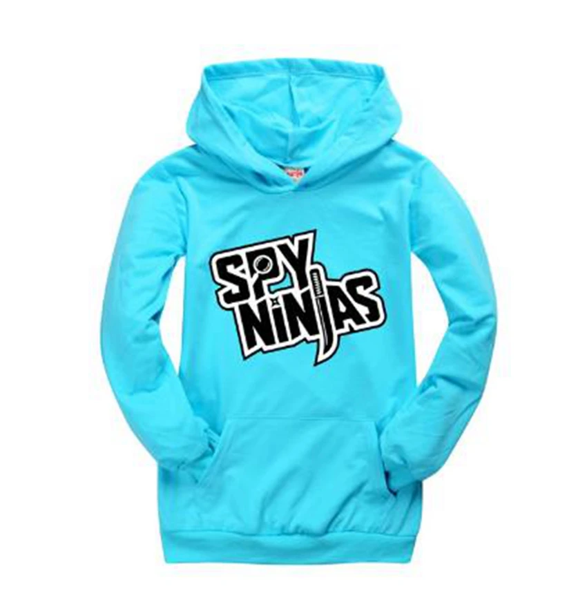 Nieuwe Kinderkleding Meisjes 2-16 Tiener T-shirt SPY NINJA Trui Jongens Capuchon Baby Roze Shirt Kostuums voor kinderen