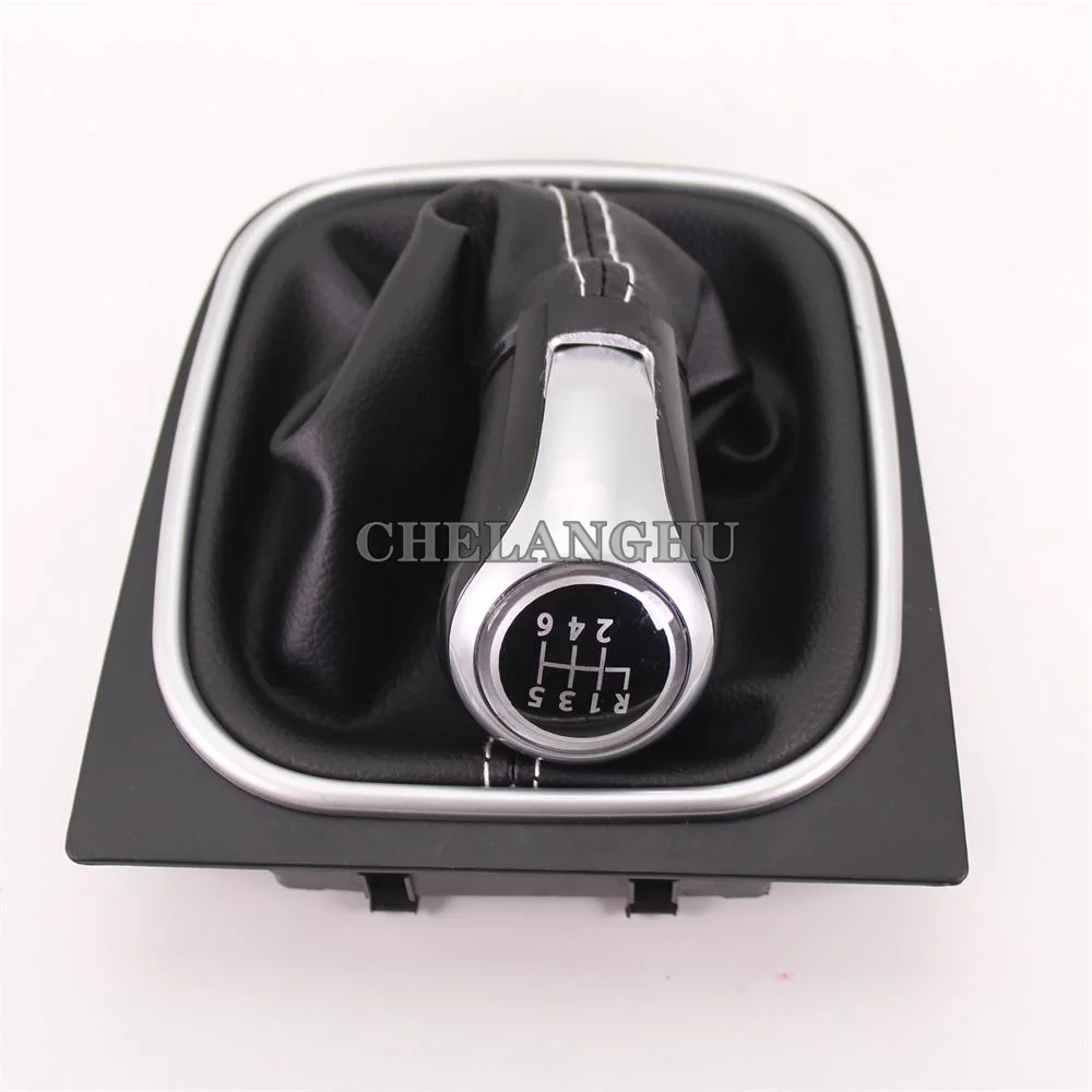 For volkswagen VW EOS 2006 2007 2008 2009 2010 2011 Car-styling car 6 speed Gear shift knob pu leather Boot