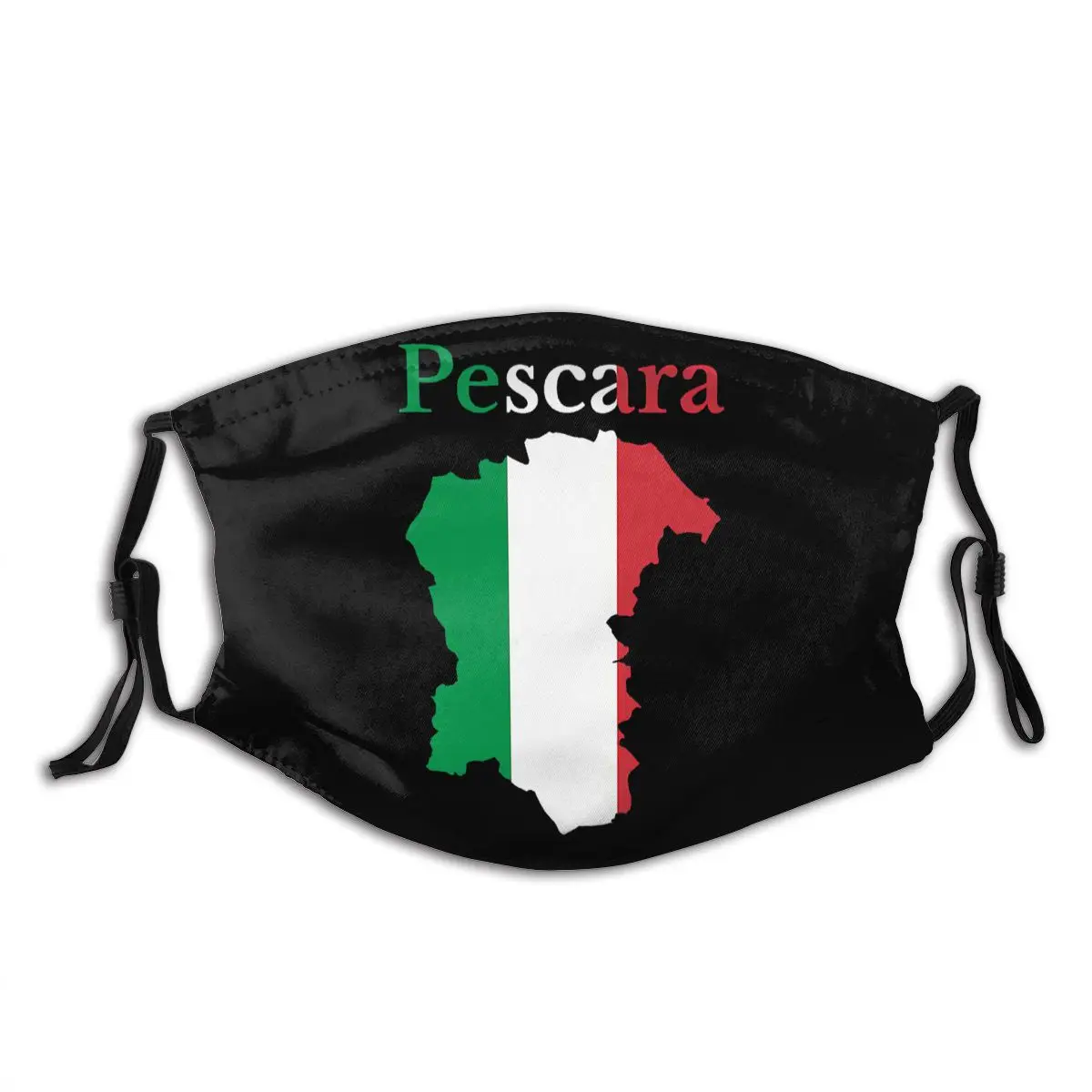 Province Of Pescara Map Italian Province R282 Funny Novelty R282 Activated Carbon Filter Mask