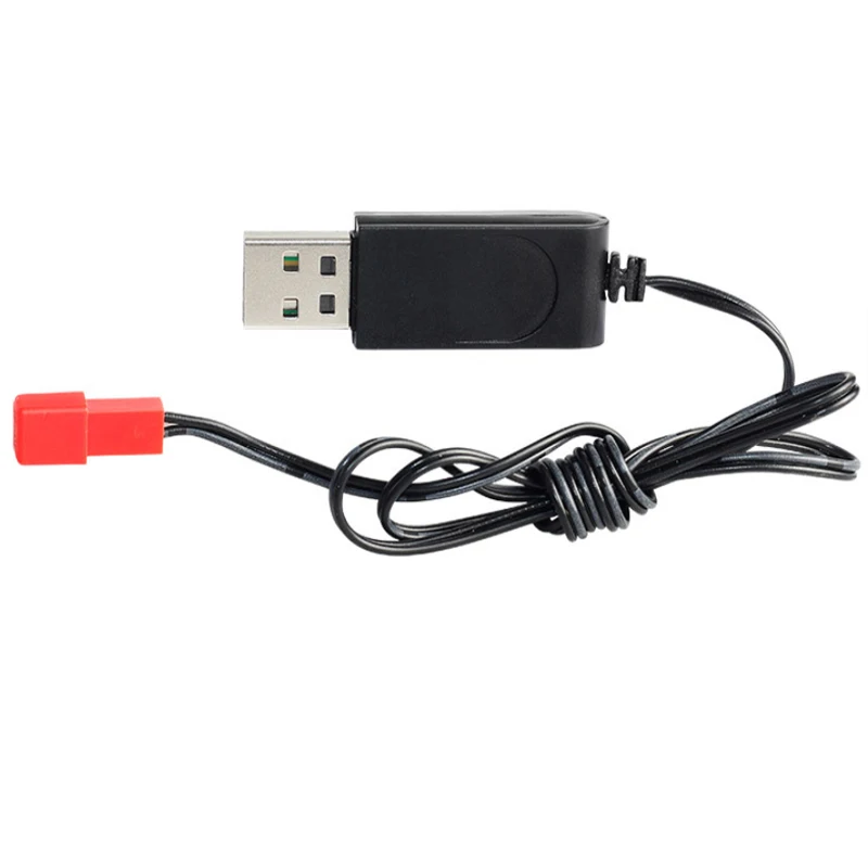 Caricatore per cavo di ricarica USB per batteria drone al litio RC da 3,7 V con connettore XH JST SM con corrente da 500 mA