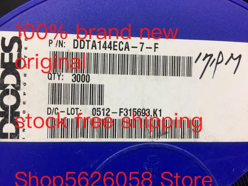 DDTA144ECA-7-F DDTA144ECA SOT-23 100% new original freeshipping 50PCS/LOT STOCK