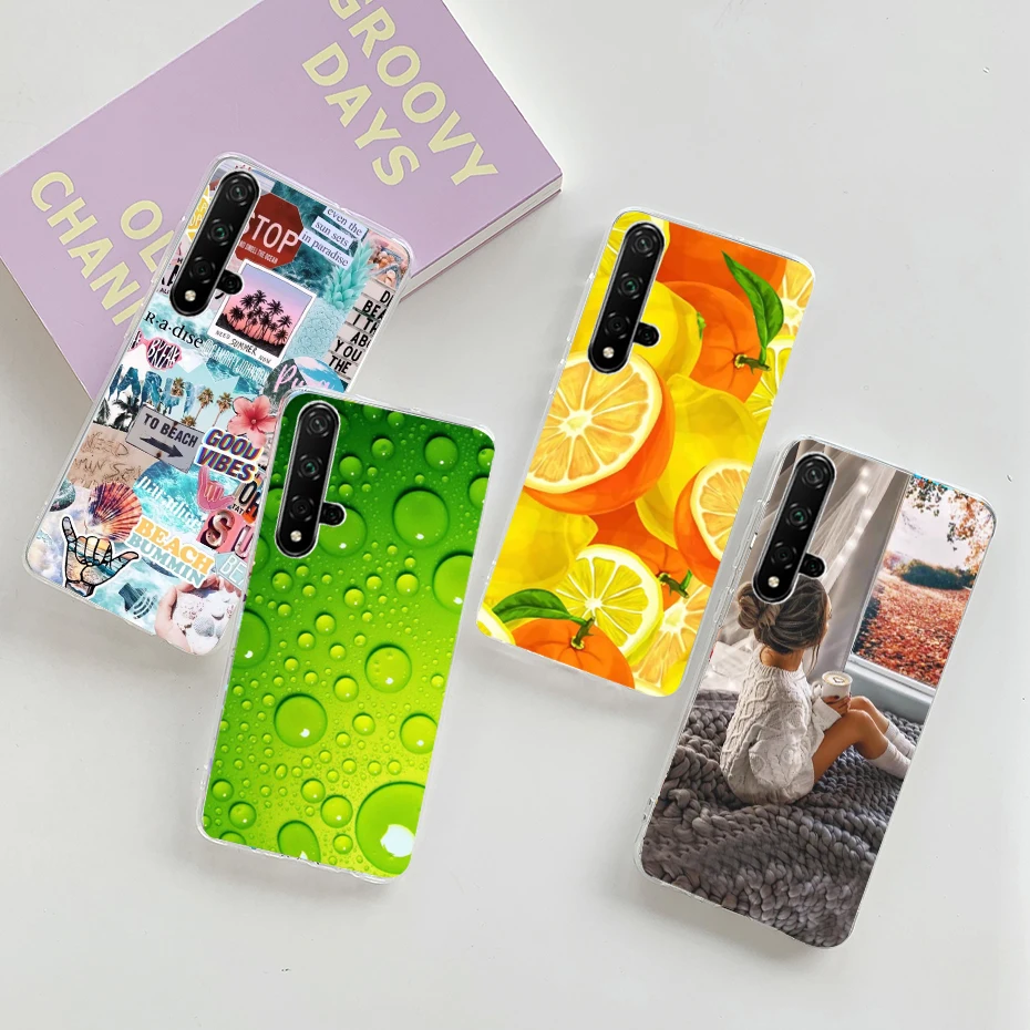 For Huawei Nova 5T Case Cover YAL-L21 Soft Slim New Fashion Phone Case For Huawei Nova5T Nova 5 T T5 5T Cases Coque Bumer 6.26''