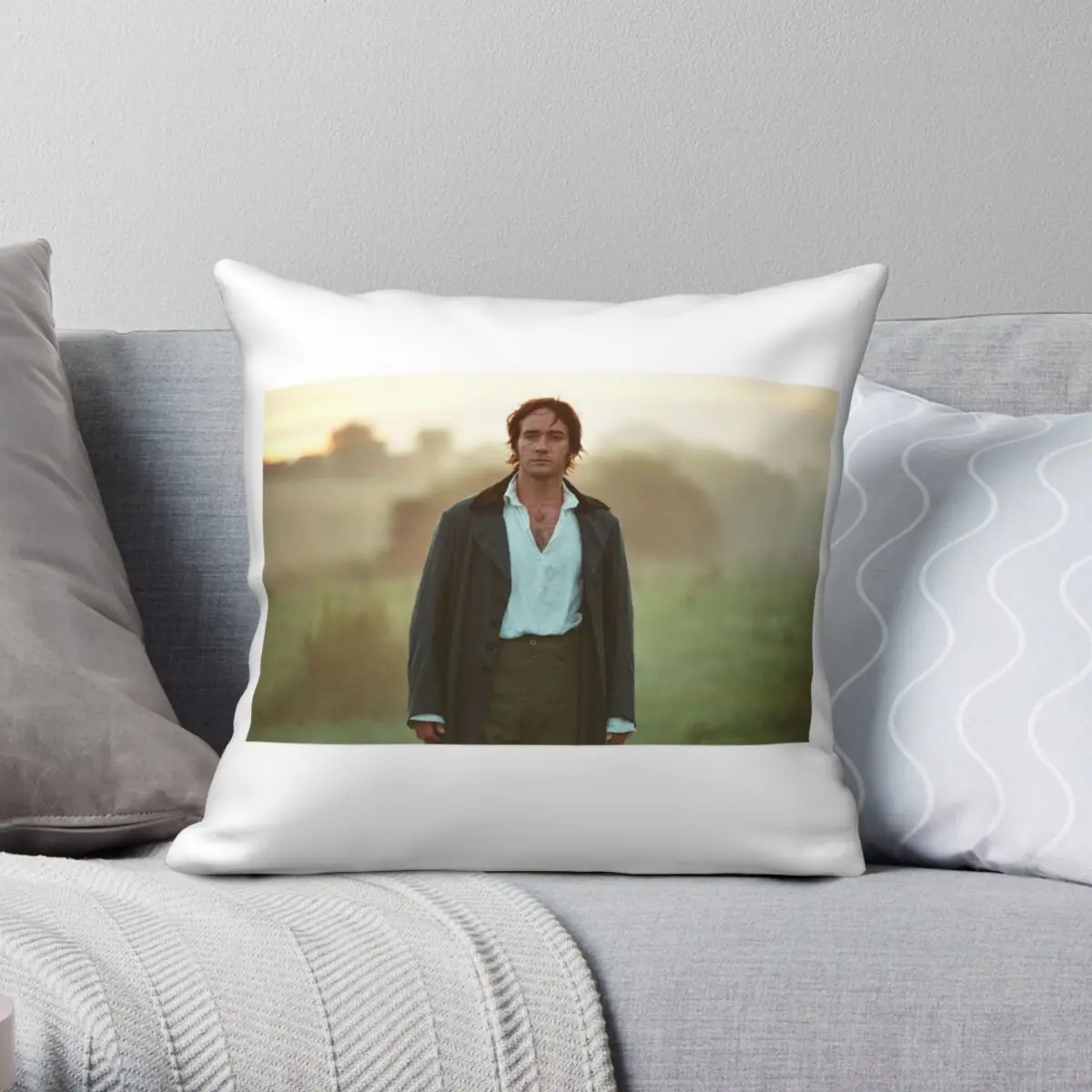 

Квадратный чехол Mr. Darcy для подушки, полиэстеровый льняной бархатный чехол с принтом на молнии, декоративный чехол для диванной подушки, наволочка для диванной подушки, оптовая продажа, 45x45