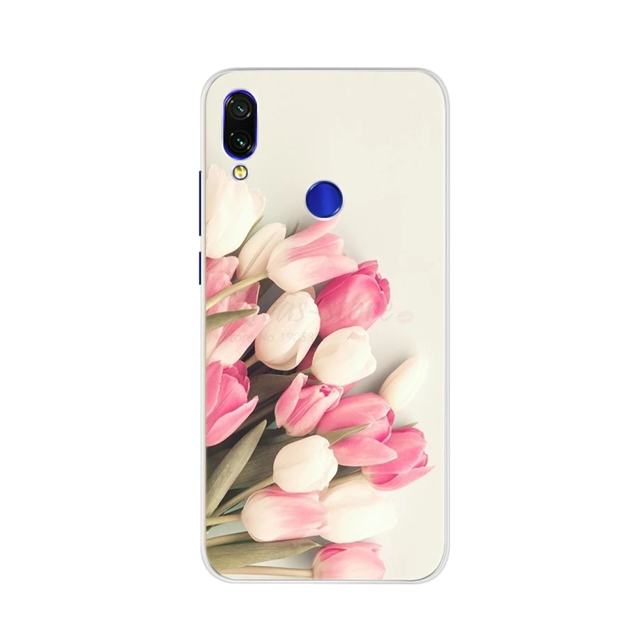 Fashion Flowers Silicone Case For Xiaomi Redmi 7 Phone Case For xiaomi Redmi Note 7 S2 Note 5 Pro 5a Prime Cover Bumper Cases
