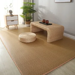 Japanese Style Tatami Mat Rattan Jute Floor Mat Thick Living Room Summer Cool Sleeping Mat Baby Play Mat Foldable Customized