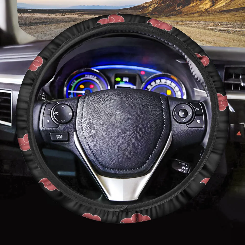 INSTANTARTS 2022 Cloud Pattern Car Steering Wheel Cover for Men Boy's Easy to Install Washable Car Steering Wheel Cover Hot