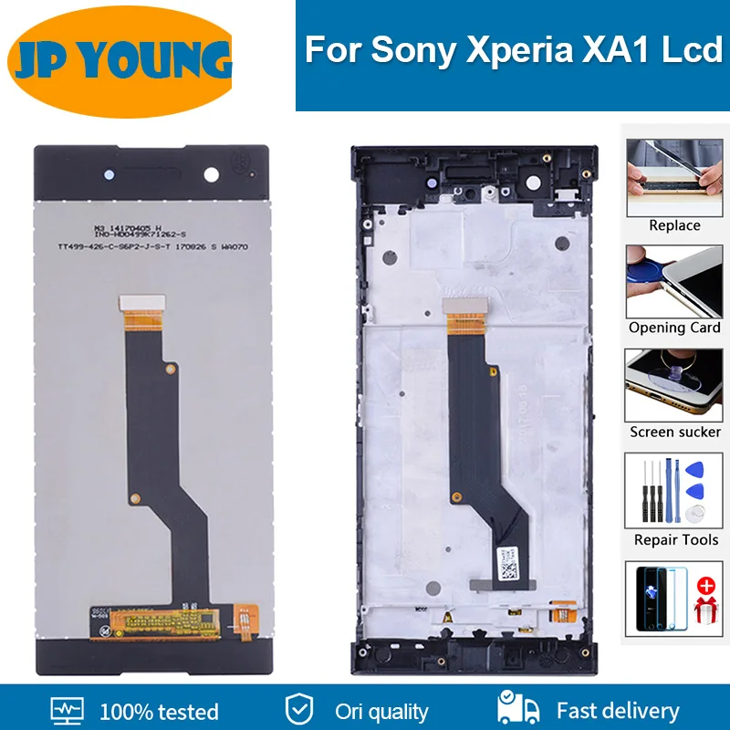 

5.0" Original LCD For SONY Xperia XA1 G3112 G3116 G3121 LCD Display Touch Screen With Frame Replacement For SONY XA1 Display