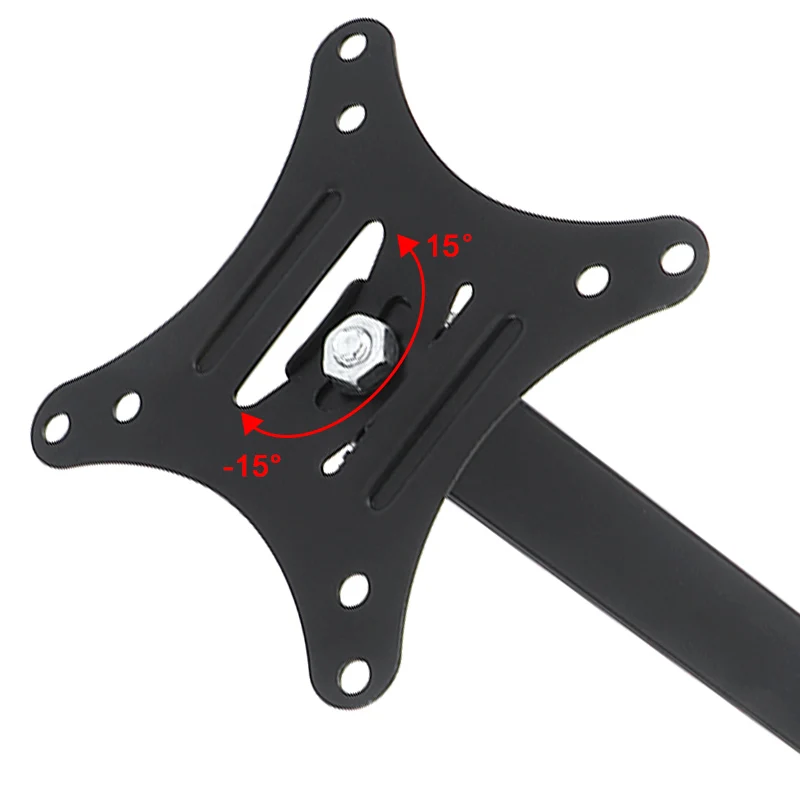Universale 10KG Regolabile TV Staffa di Montaggio A Parete TV A Schermo Piatto Telaio di Supporto 15 ° di Inclinazione per 14-27 pollici LCD LED Monitor Piatto Pan