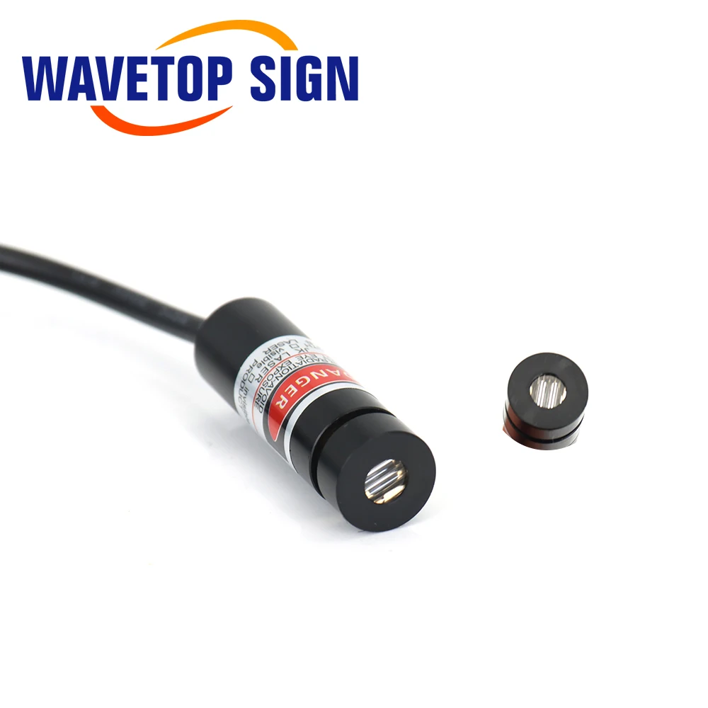 Wavtopsign-Línea de palabras, luces de posicionamiento Rojas, 12x36mm, 12x40mm, para máquina de marcado