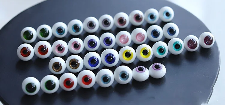 3 pairs/lot 1/8 1/6 1/4 1/3 BJD Glass Eyeball Doll Make Up Accessories For SD YOSD MSD SD13 SSDF  8mm-16mm Random Color C0979