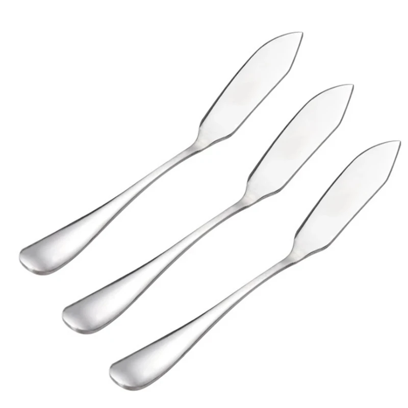 500 Pcs Butter Knife Stainless Steel Cutlery Cheese Dessert Jam Spreader Breakfast Tools