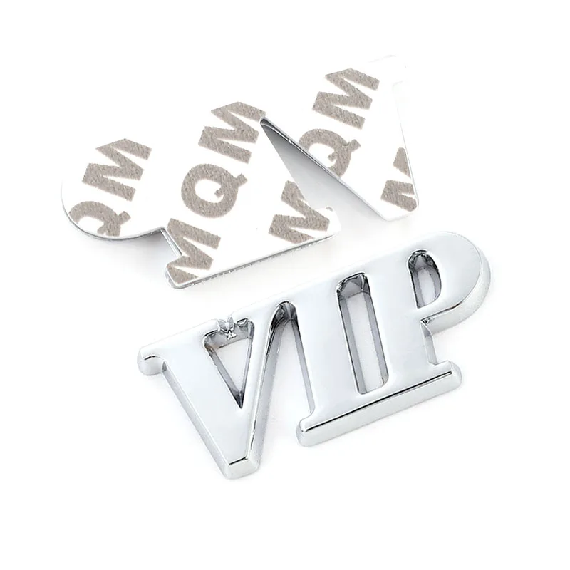 3D Metal VIP Car Sticker Emblem Badge Decals For Audi Nissin Subaru Honda Suzuk Lexus Chevrolet Peugeot Renault Ford - view 5