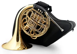 Newest Beautiful Bach French Horn Double 4 Keys F/Bb Brass Musical instrument with case