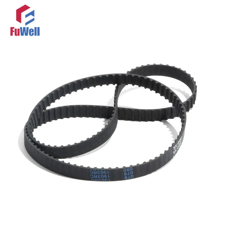 

600/612/630/670/690/700XL Timing Belt XL Type Transmission Belt 10mm/15mm Belt Width Closed Loop Black Rubber XL Gear Belt