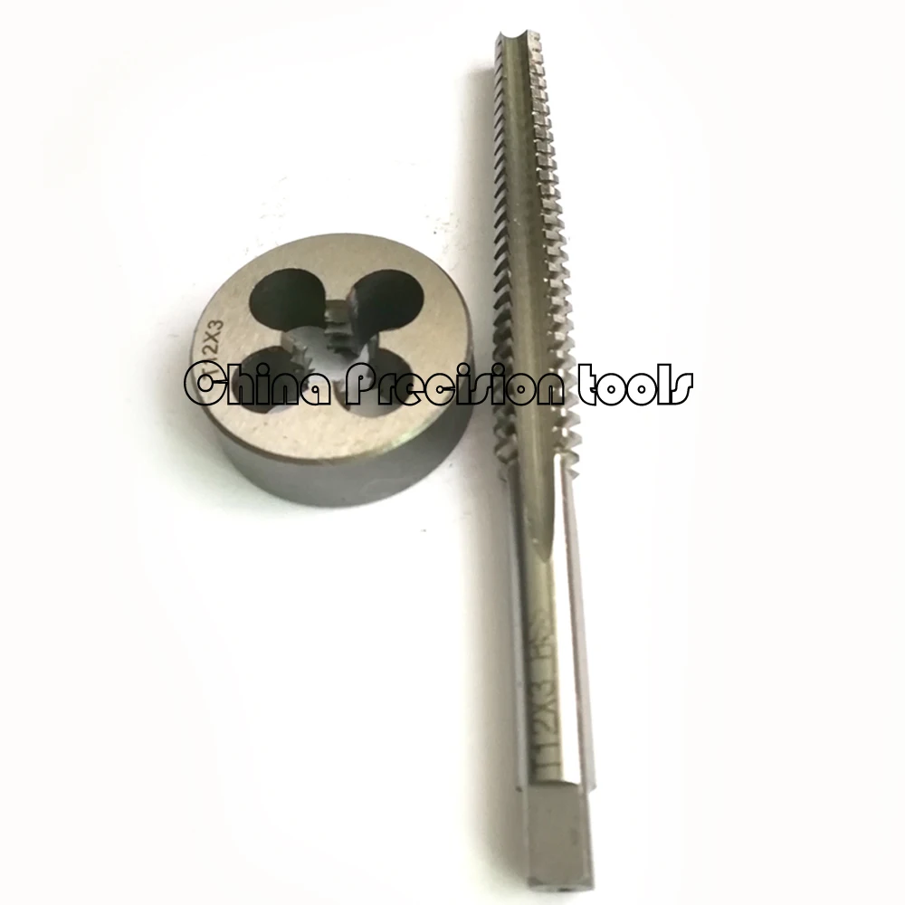 Trapezoidal Thread Tap and Die Set, torneiras da mão direita, Tr8, Tr10, Tr12, Tr14, Tr16, Tr18, Tr20, HSS Metric, torneiras, 2pcs