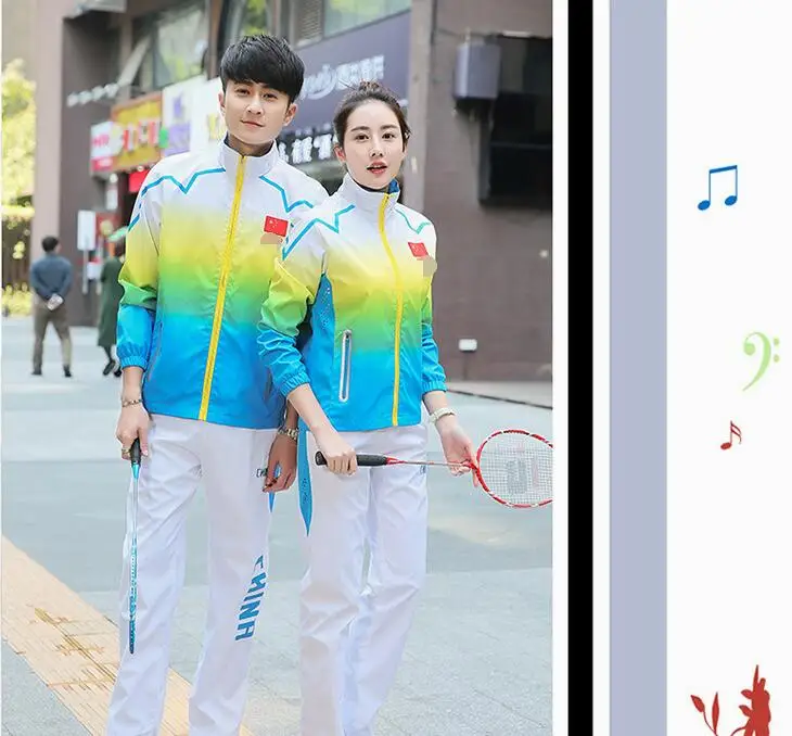 Unisex National team sportswear suits Chinese team Jacket + Pants sportsmen Taekwondo clothing competition receive award clothes