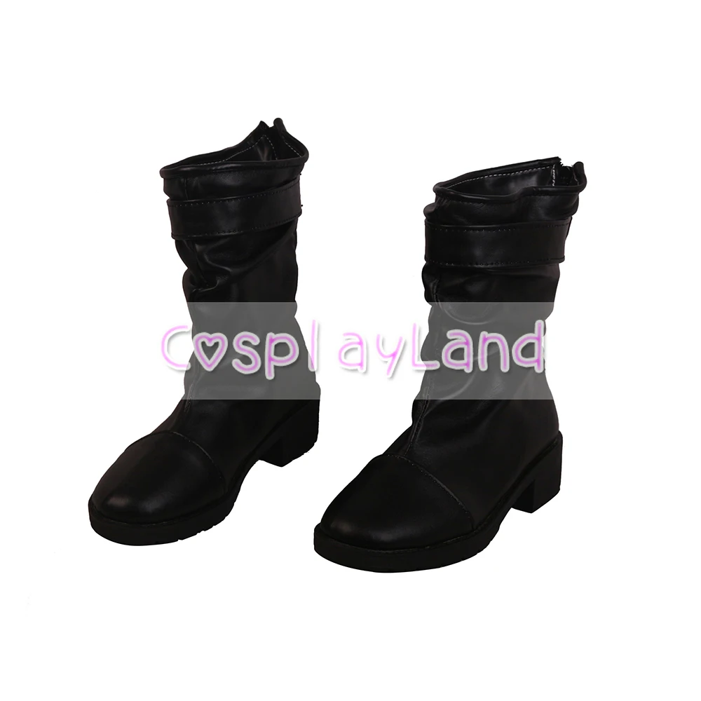 Arknights Melantha Cosplay Laarzen Schoenen Zwarte Vrouwen Schoenen Game Kostuum Aangepaste Accessoires Halloween Party Schoenen