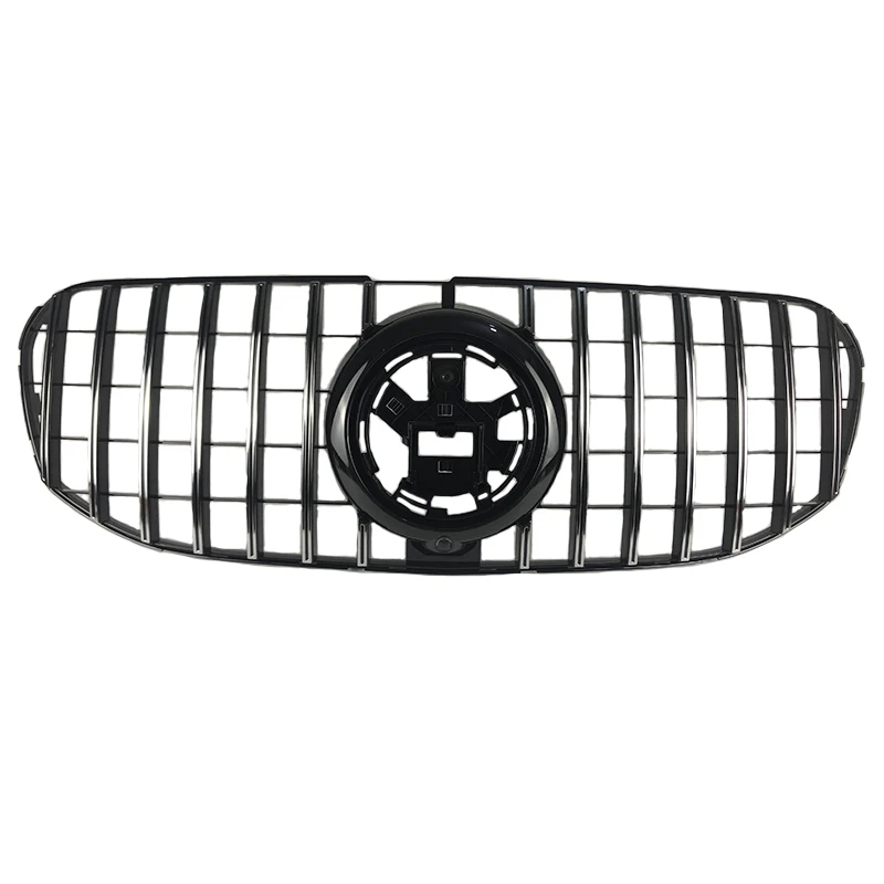 Front Bumper racing grille fit for Mercedes GLS X167 GLS450 GLS580 2020+ Hood Vertical GT Style Grill Maybach ABS