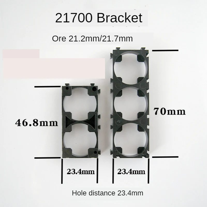 10pcs Battery Fixed Bracket18650 21700 32650 Lithium Ion Packs DIY Assembly Holder Cylindrical Battery Cells Splicable Support