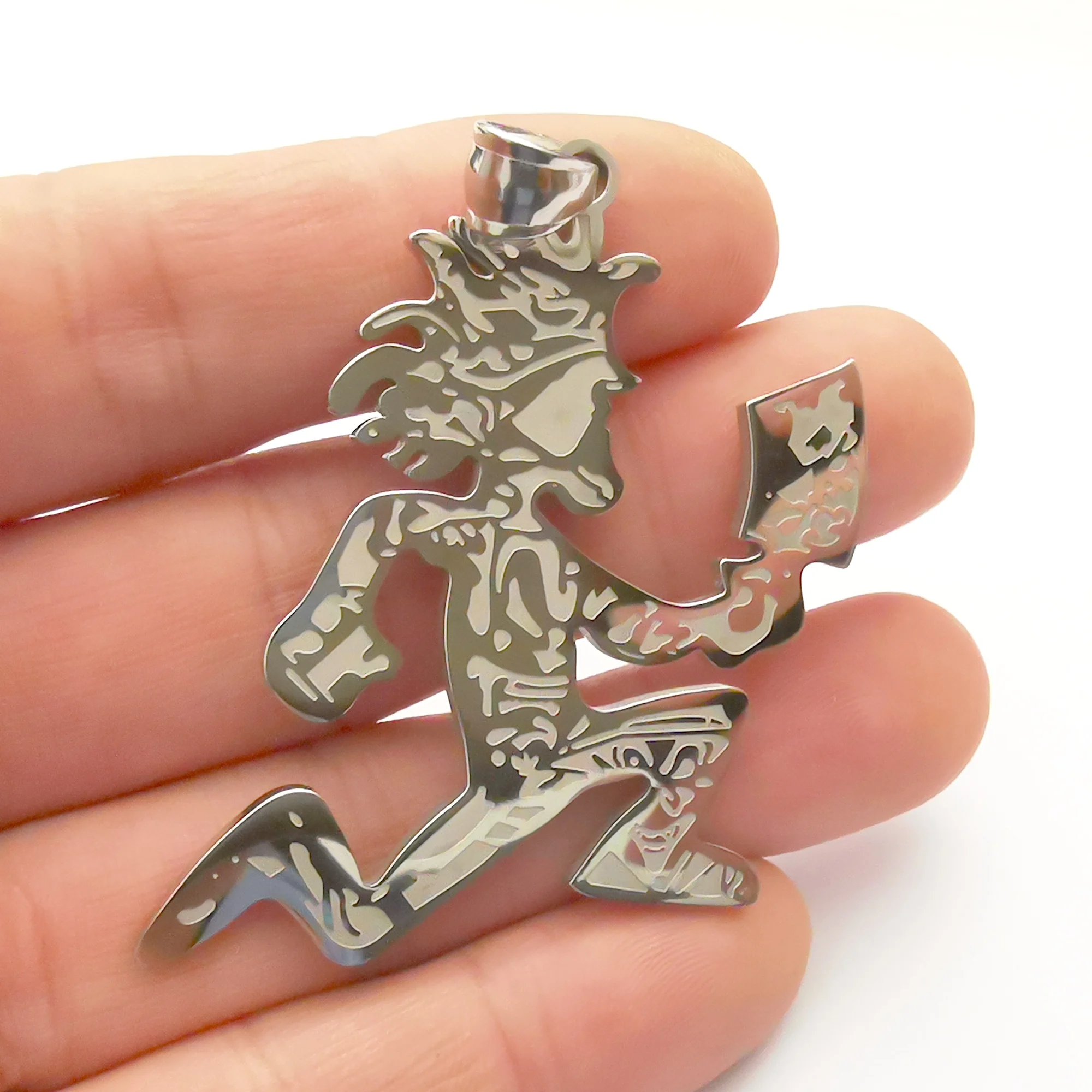 Classic Hatchetman Hatchet Men Juggalo Pendant Charms Stainless Steel Hip-HOP ICP Necklace ball chain 30''