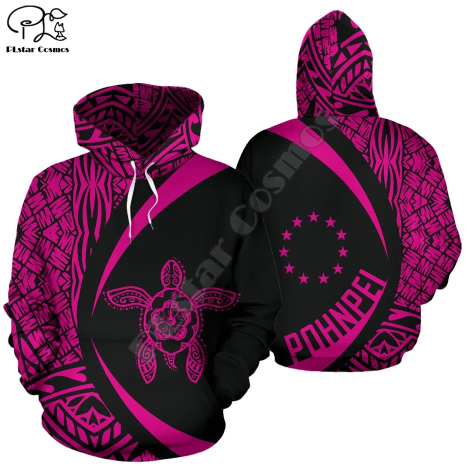 

NewFashion Island Country Flag Pohnpei Polynesian Culture Retro Tattoo Tracksuit Men/Women Pullover Harajuku 3DPrint Hoodies A31