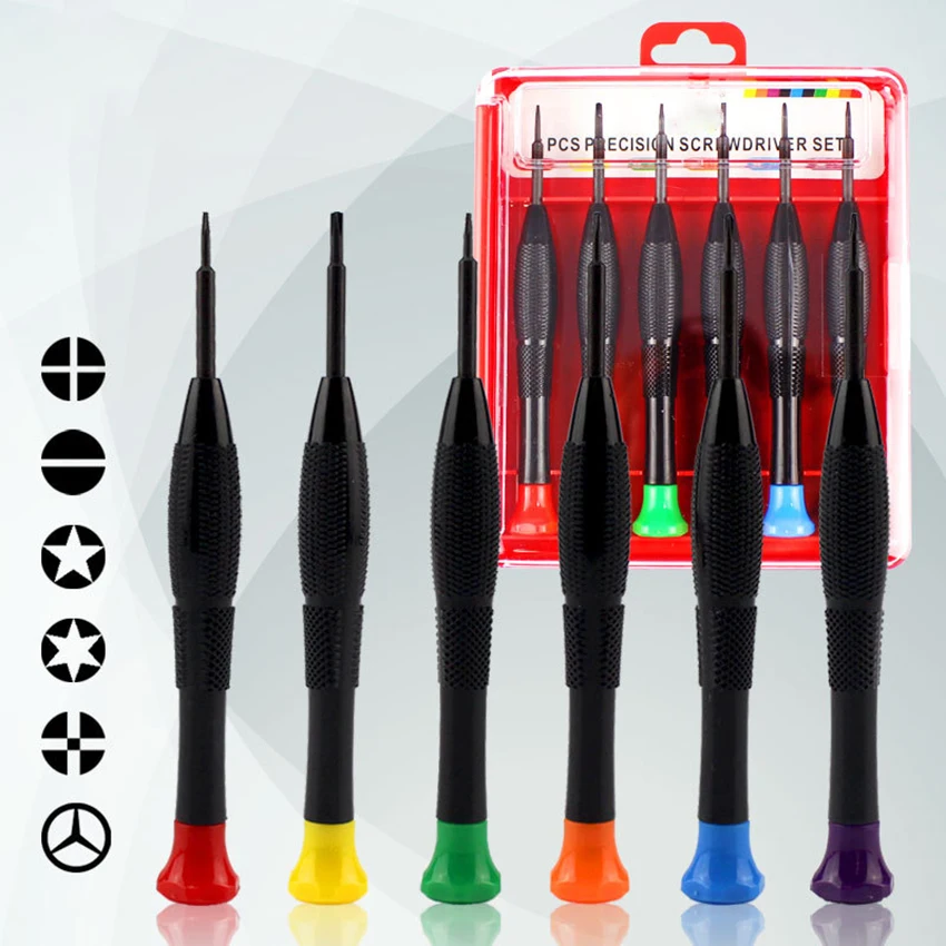 6 in 1 Precision Screwdriver Set For Switch Electronic Watch Glasses Repair Tools Set of Screwdriver For Phone Repair