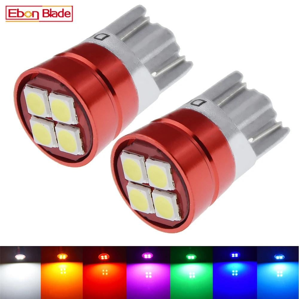 2x 24V 24 Volt T10 W5W LED Bulb Car Truck Side Interior Lights Super Bright 3030 Chips Auto Dome Map Marker Parking Lamp 7 Color