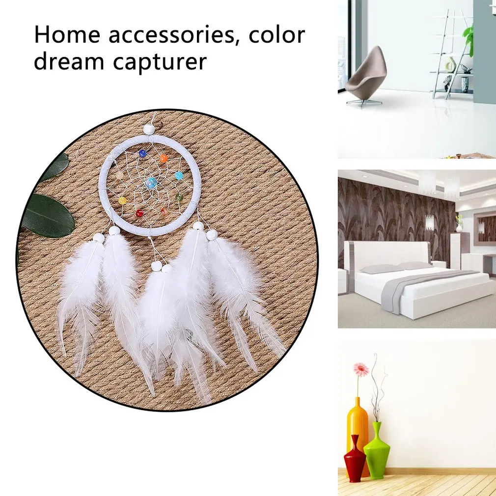 Quaste Traum Catcher Dekoration Für Auto Ornamente Zimmer Decor Dreamcatchers Wand Hängen mit Rattan Perle Federn Windspiele